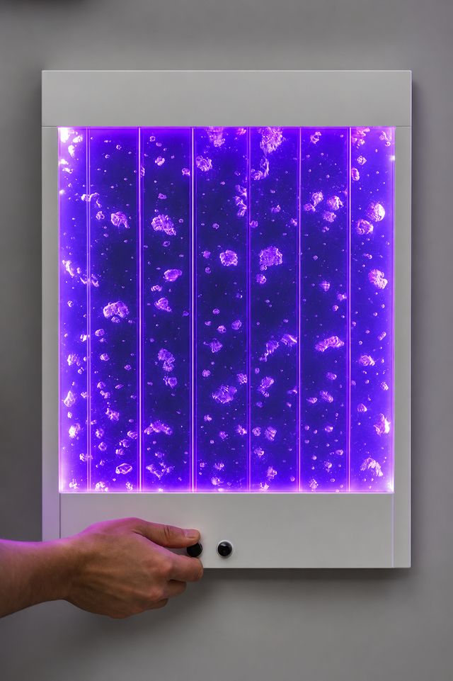 Painel de bolhas interativo para sala multissensorial